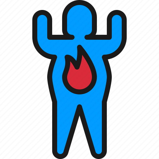 Fitness, exercise, heart, burn icon - Download on Iconfinder