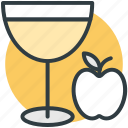 apple, apple juice, drink, fruit juice, glass