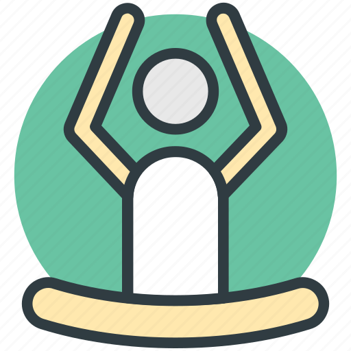 Exercise, meditation, relaxation, yoga, yoga posture icon - Download on Iconfinder