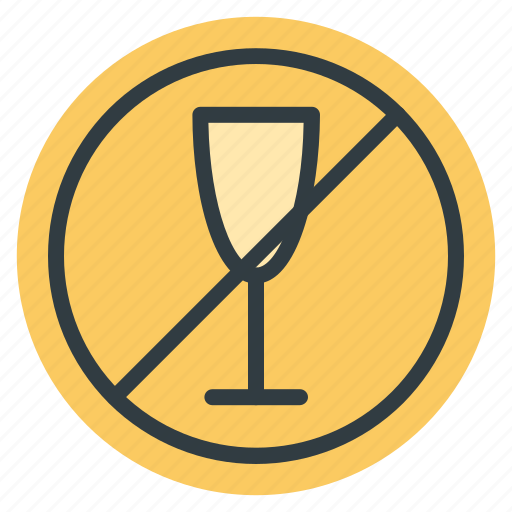 No alcohol, no drink, no wine, wine prohibition, wine restriction icon - Download on Iconfinder