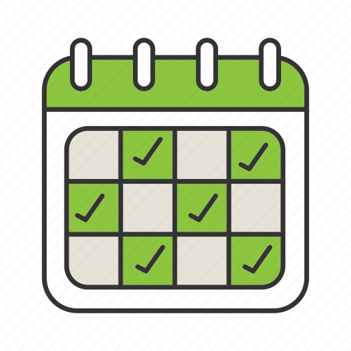 Calendar, checkmark, date, month, planner, schedule, week icon - Download on Iconfinder