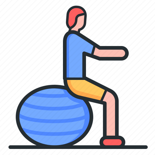 Sports, aerobics, activity, exercise ball icon - Download on Iconfinder