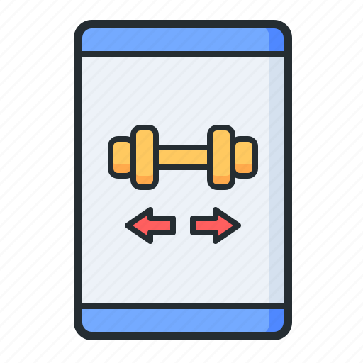 Fitness, sports, health, mobile app icon - Download on Iconfinder