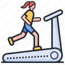treadmill, sports, fitness, running