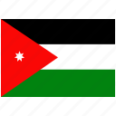 country, flag, jordan, national, world