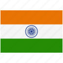 country, flag, india, national, world