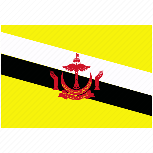 Brunei, country, flag, national, world icon - Download on Iconfinder
