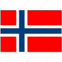 country, flag, national, norway, world