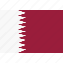 country, flag, national, qatar, world