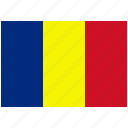 country, flag, national, romania, world