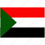 country, flag, national, sudan, world 