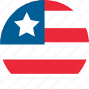 flag, country, liberia, location, map, national, world