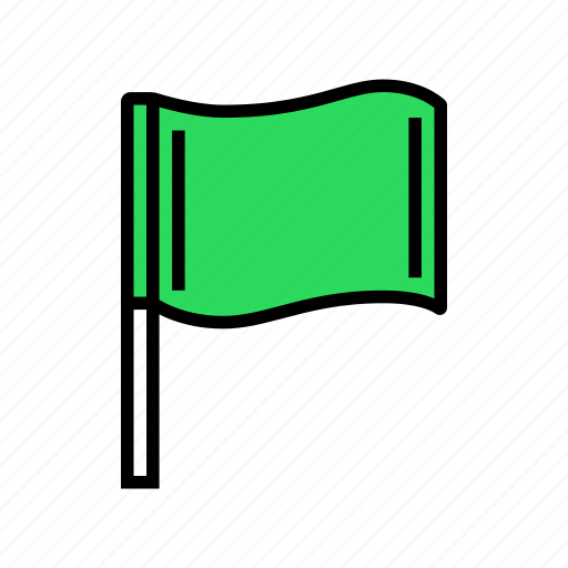 Pole, flag, start, color, web, map icon - Download on Iconfinder