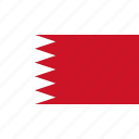 bahrain, country, flag