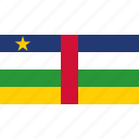 african, central, country, flag, republic