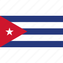 country, cuba, flag
