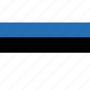 country, estonia, flag