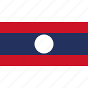 country, flag, laos