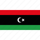 country, flag, libya