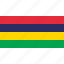 country, flag, mauritius 
