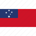 country, flag, samoa