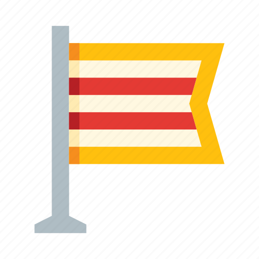Flag, flagpole, nation, national, country, map, location icon - Download on Iconfinder