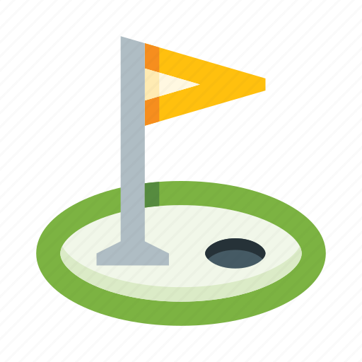 Flag, flagpole, golf, hole, game, sport icon - Download on Iconfinder