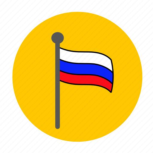 Russia, russian, ru, russian flag, federation, national, waving flag icon -  Download on Iconfinder
