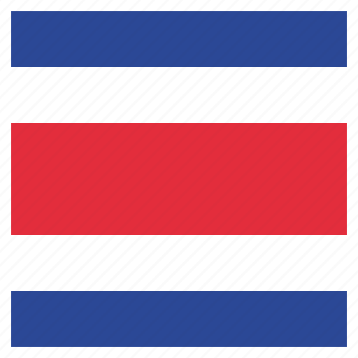 Costa, costa rican, country, flag, national, rica icon - Download on Iconfinder