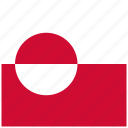country, flag, greenland, national