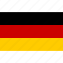 federal, flag, german, germany, republic, country
