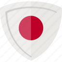 japan, flag, nippon, shield