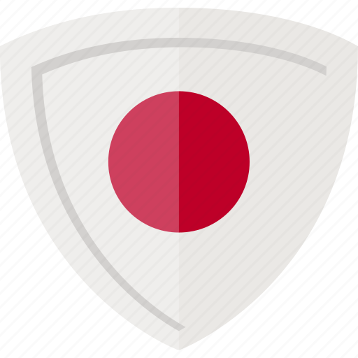 Japan, flag, nippon, shield icon - Download on Iconfinder