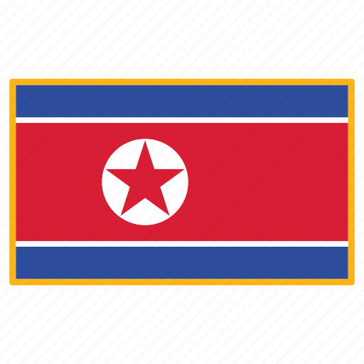 World, korea north, flag, country, nation, national, flags icon - Download on Iconfinder