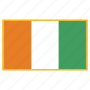 world, ivory coast, flag, country, nation, national, flags
