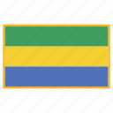 world, gabon, flag, country, nation, national, flags