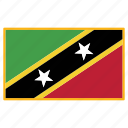 world, saint kitts, flag, country, nation, national, flags