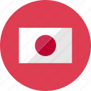 flags, japan, country, flag, national, round, world