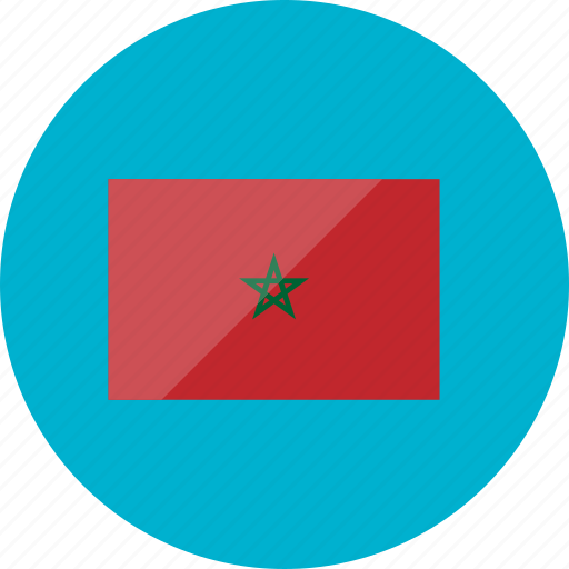 Flags, morocco, country, flag, national, round, world icon - Download on Iconfinder