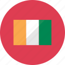 cote d'ivoire, flags, country, flag, location, national, world