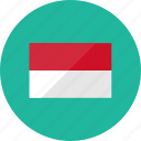 flags, indonesia, country, flag, location, national, world