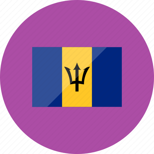 Barbados, flags, country, flag, location, national, world icon - Download on Iconfinder