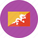 bhutan, flags, country, flag, location, national, world