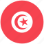 flag, country, world, national, nation, tunisia 