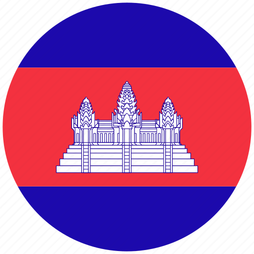 Flag, country, world, national, nation, cambodia icon - Download on Iconfinder
