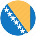 flag, country, world, national, nation, bosnia and herzegovina