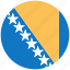 flag, country, world, national, nation, bosnia and herzegovina 