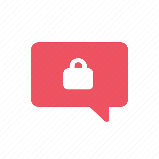 Lock, message, bubble, protection, secure icon - Download on Iconfinder