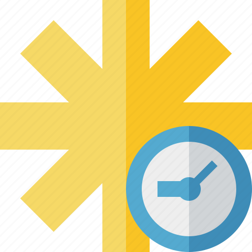 Asterisk, clock, password, pharmacy, star, yellow icon - Download on Iconfinder