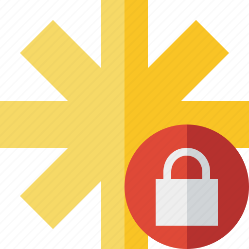 Asterisk, lock, password, pharmacy, star, yellow icon - Download on Iconfinder